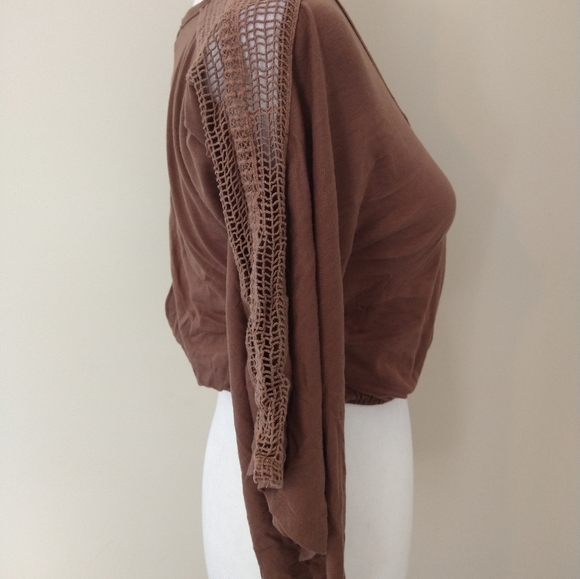 Rue21 Brownish Tan V Neck Crop Top | Size S - Picture 3 of 9